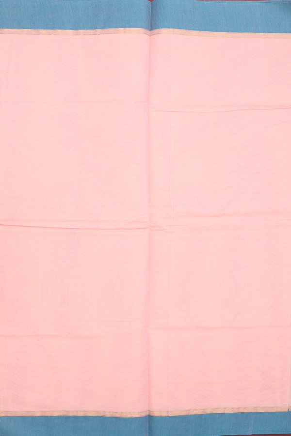Coimbatore Cotton Saree In Orange With Contrast Border