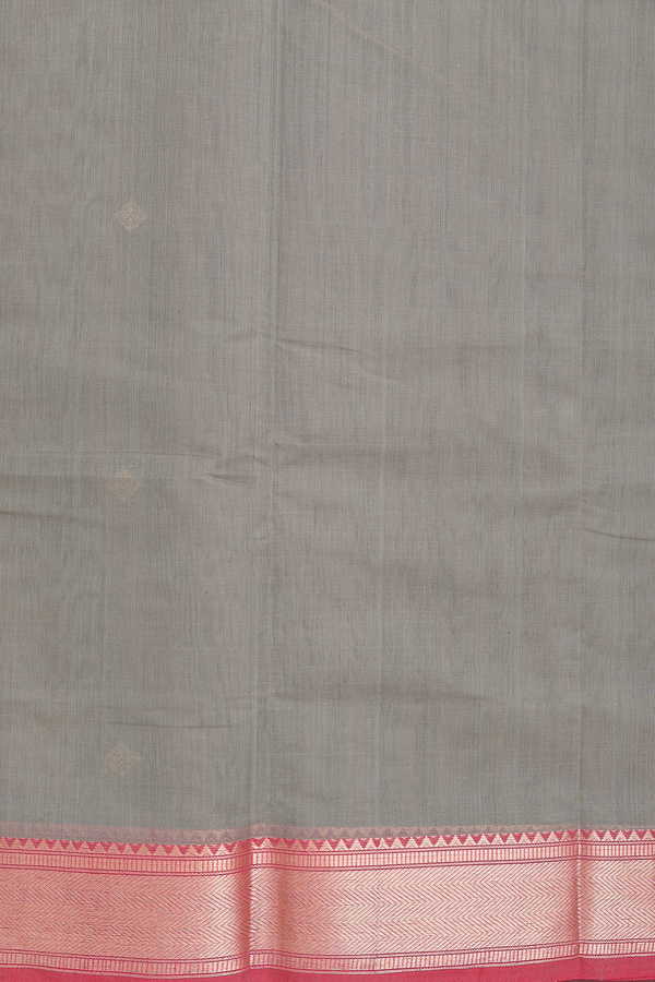 Coimbatore Cotton Saree In Pale Green With Diamond Buttas