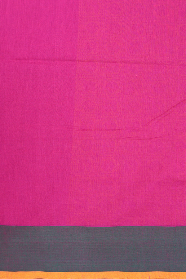 Coimbatore Cotton Saree In Pink With Peacock Design