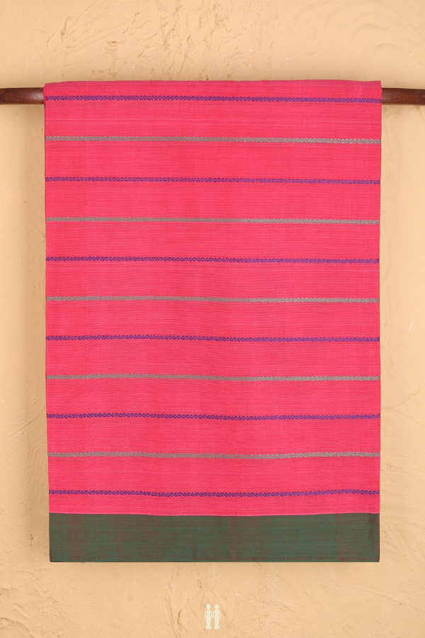 Coimbatore Cotton Saree In Pink With Neli Design