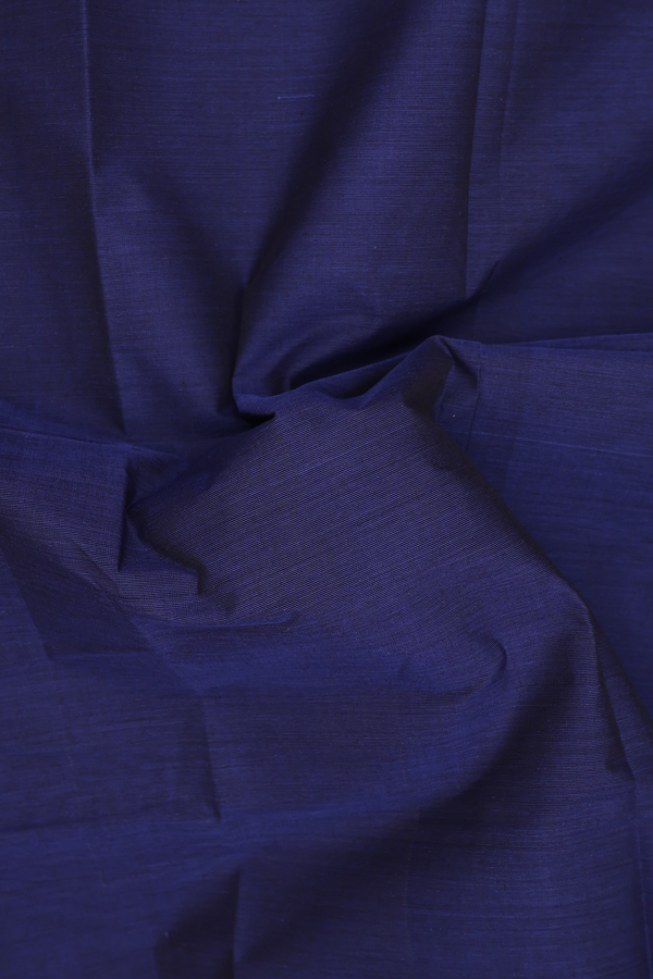 Coimbatore Cotton Saree In Royal Blue With Zari Border