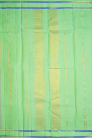 Contrast Border Plain Soft Purple Kanchipuram Silk Saree