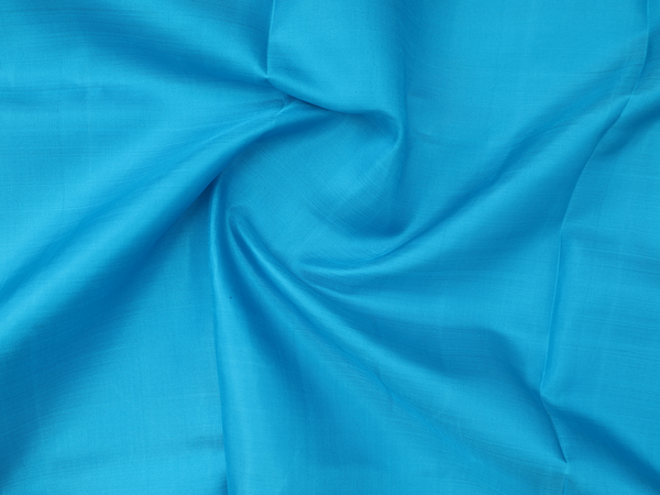 Contrast Border Blue Kanchipuram Pavadai Sattai Material