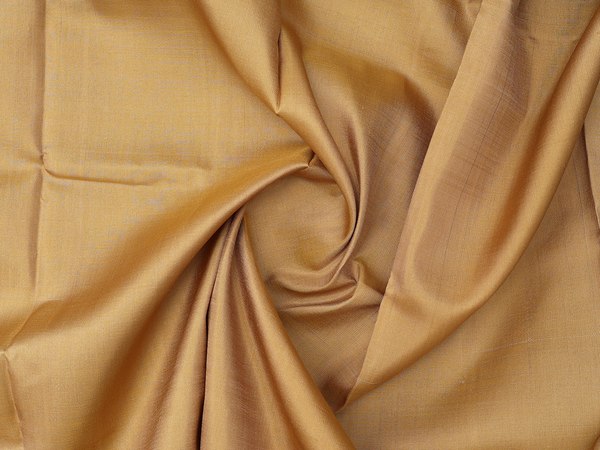 Contrast Border Brown Kanchipuram Pavadai Sattai Material