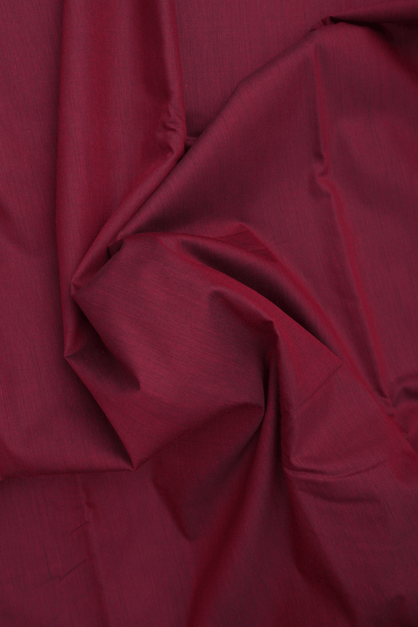 Contrast Border Plain Rust Red Apoorva Cotton Saree