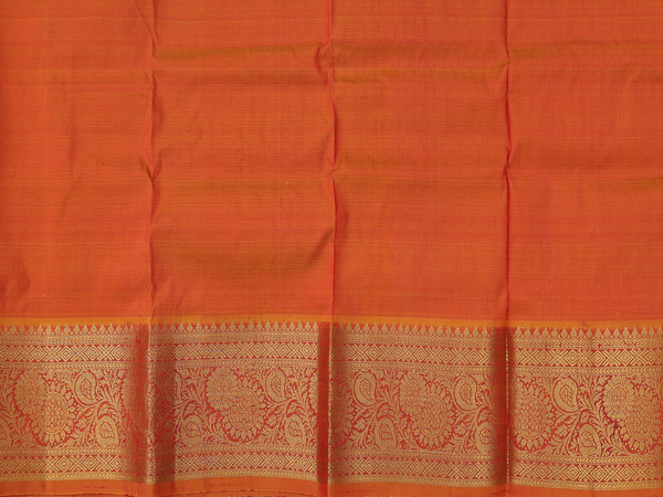 Stripes Design Red Kanchipuram Pavadai Sattai Material
