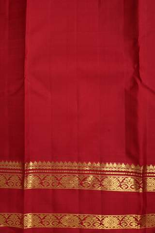 Contrast Korvai Border Grey Kanchipuram Silk Saree