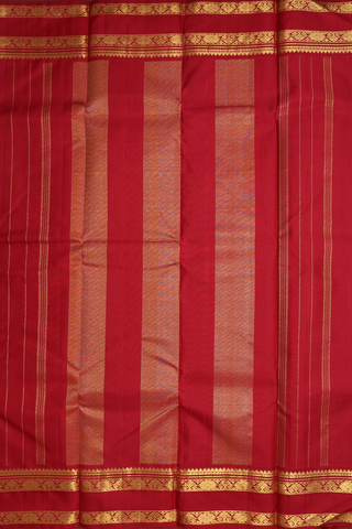 Contrast Korvai Border Grey Kanchipuram Silk Saree