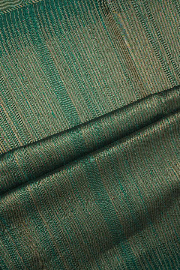 Contrast Zari Border Plain Navy Blue Jute Saree