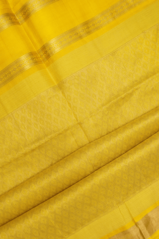 Contrast Zari Border Steel Grey Traditional Silk Cotton Saree