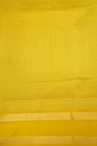 Contrast Zari Border Steel Grey Traditional Silk Cotton Saree