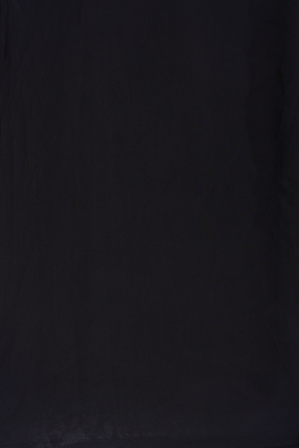 Crepe Saree In Black With Floral Printed Design