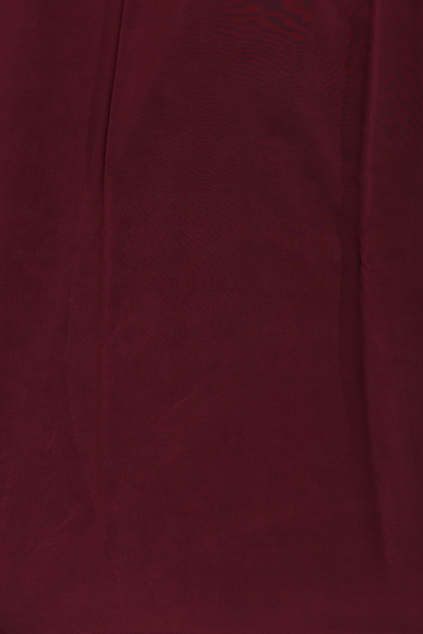 Crepe Saree In Maroon With Printed Design