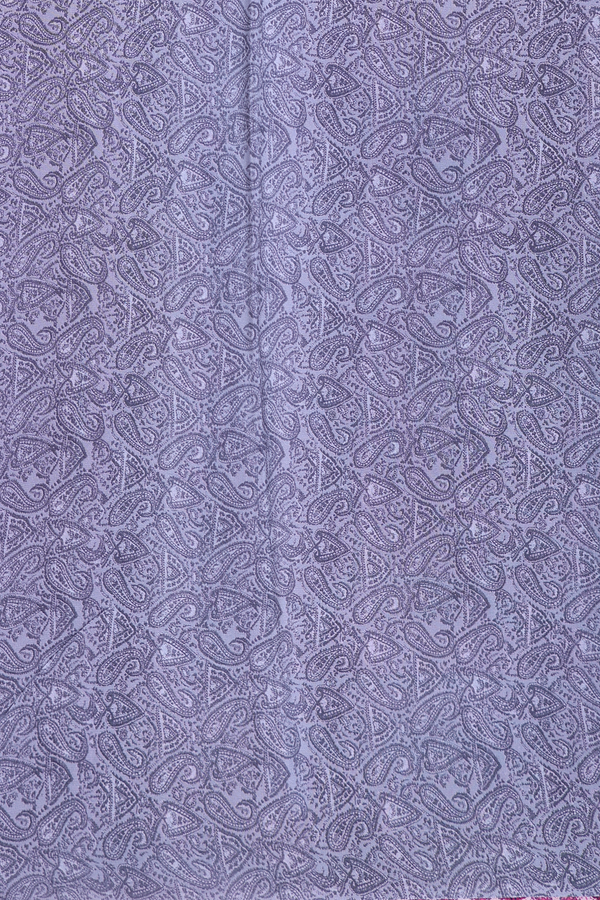 Crepe Saree In Grey With Paisley Design