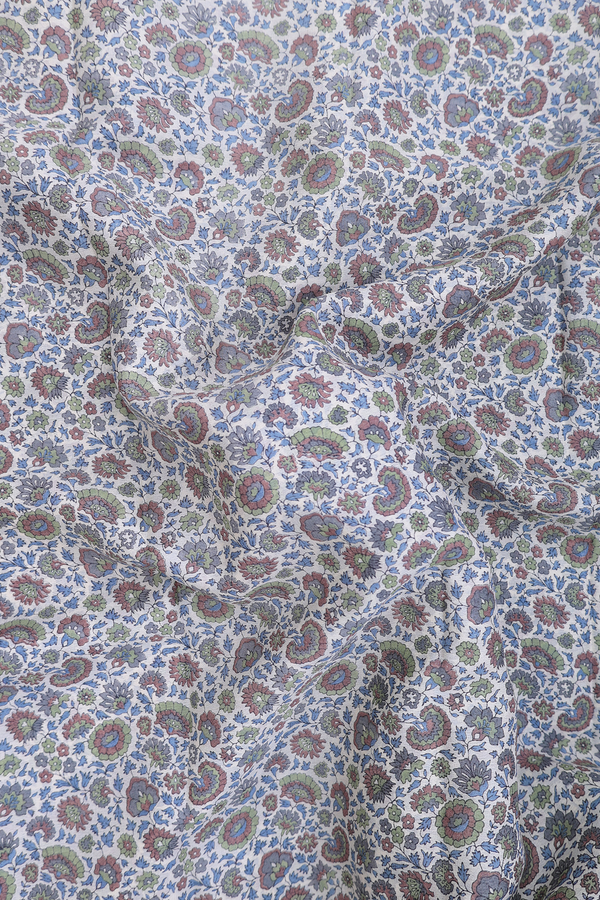 Crepe Saree In Ivory With Floral Design