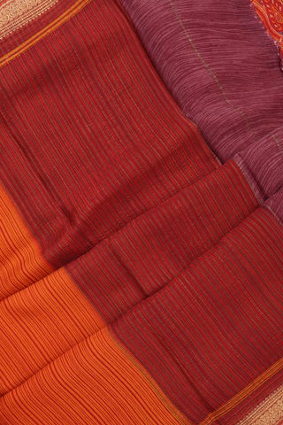 Crepe Saree In Multicolor With Allover Printed Design