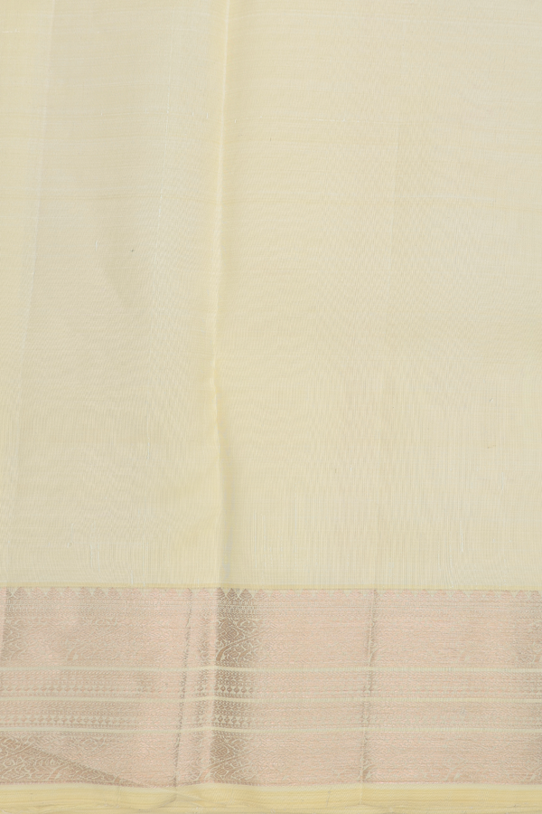 Organza Kanchipuram Silk Saree In Scarlet Red With Zari Motifs