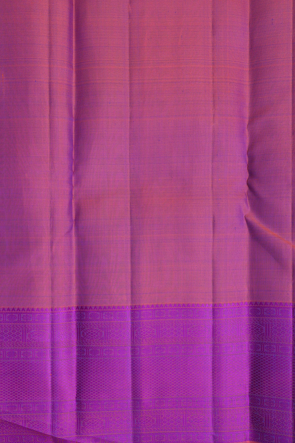 Kanchipuram Silk Saree In Royal Blue With Threadwork Buttas