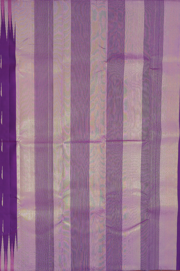 Kanchipuram Silk Saree Grape Purple With Malli Moggu Buttas