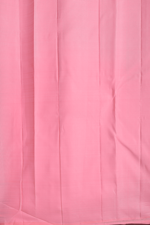 Kanchipuram Silk Saree In Pink With Mandala Design