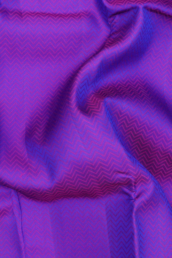 Kanchipuram Silk Saree In Purple With Jacquard Pattern