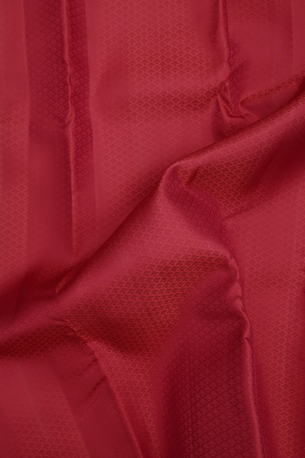 Kanchipuram Silk Saree In Red With Jacquard Pattern