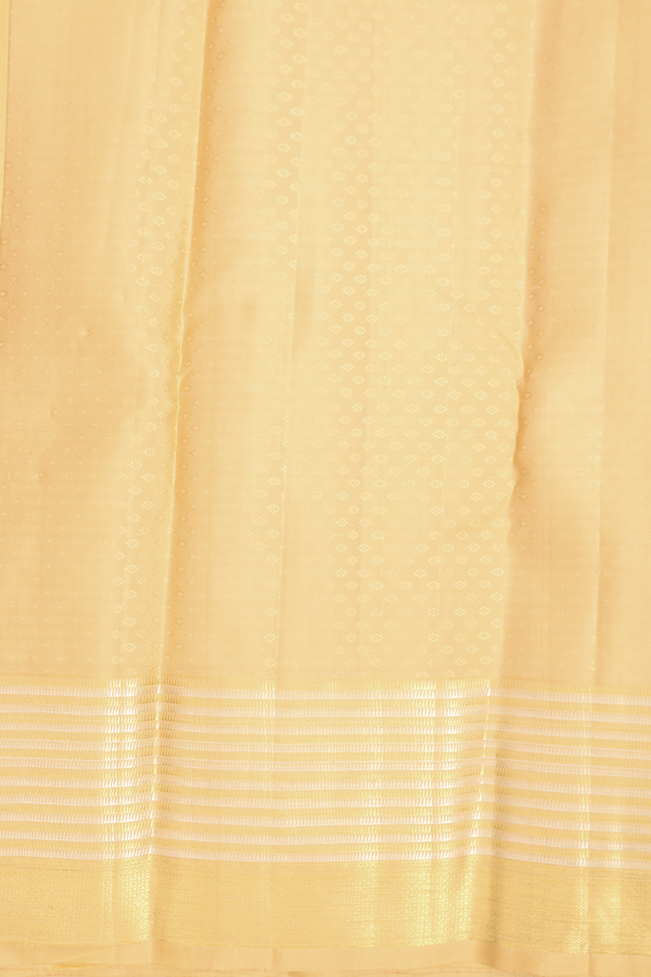 Kanchipuram Silk Saree In Biscuit Color With Brocade Design