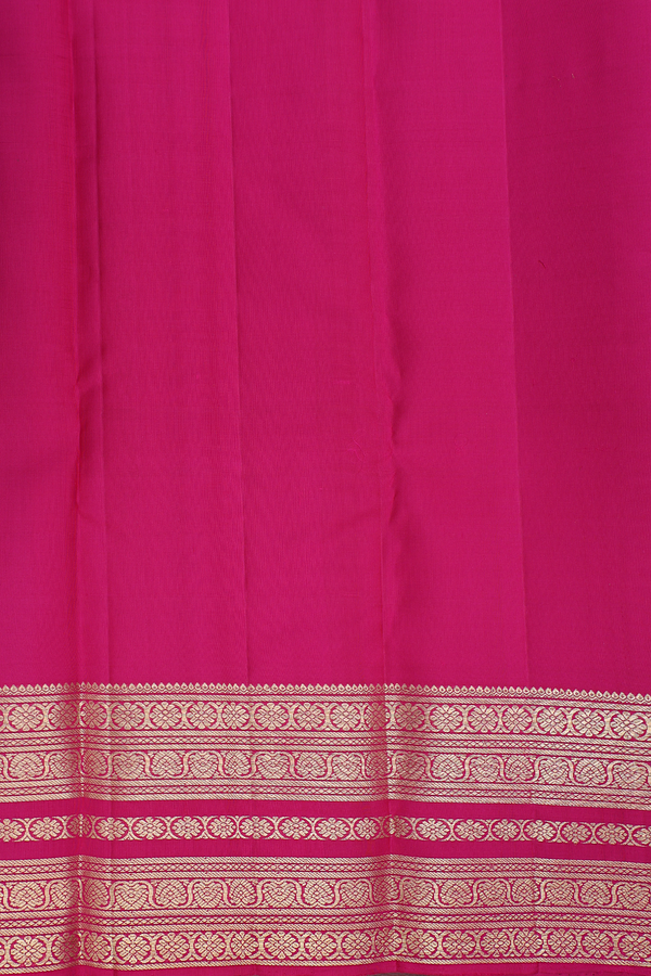 Kanchipuram Silk Saree In Purple With Stripes Design