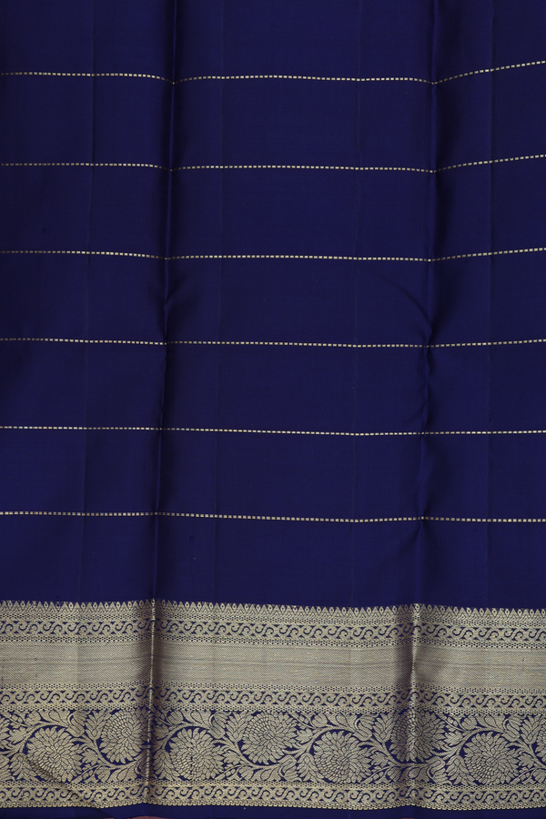 Kanchipuram Silk Saree In Multicolor With Checks Design