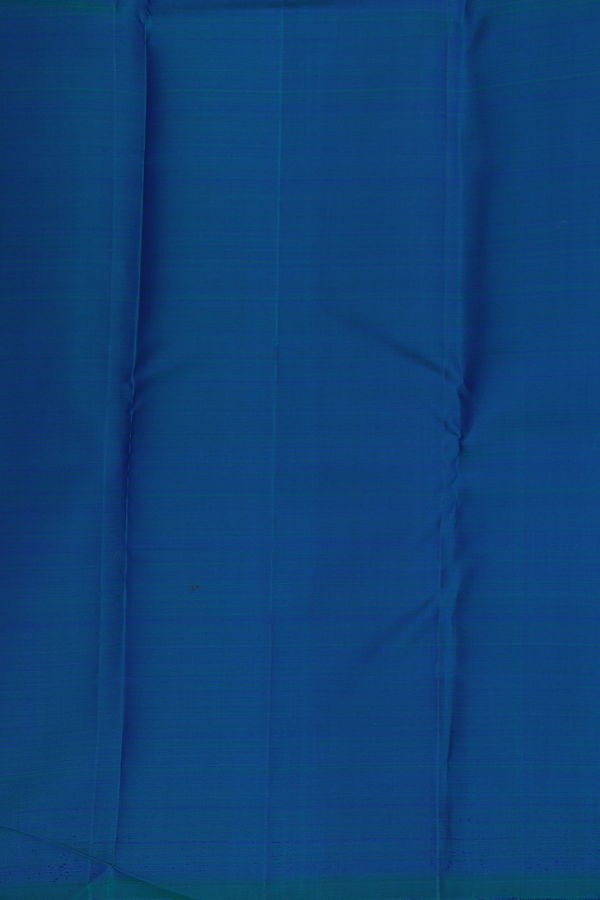Kanchipuram Silk Saree In Dual Tone With Rising Border
