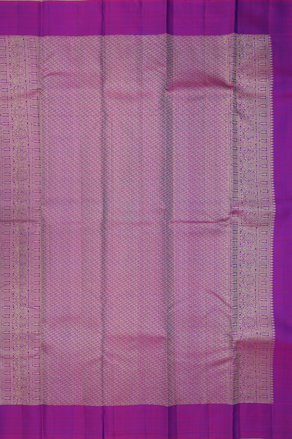 Kanchipuram Silk Saree In Dual Tone With Jacquard Pattern