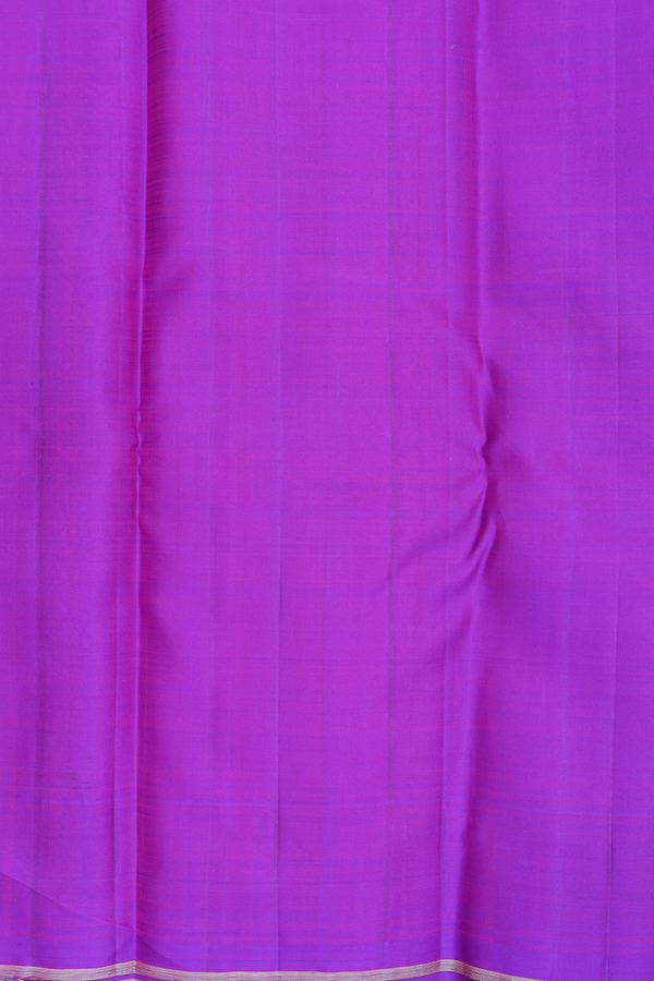Kanchipuram Silk Saree In Purple With Jacquard Pattern