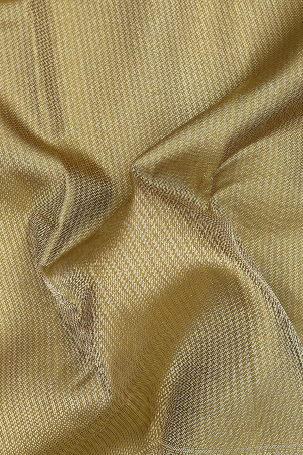 Kanchipuram Silk Saree In Olive Green With Brocade Design