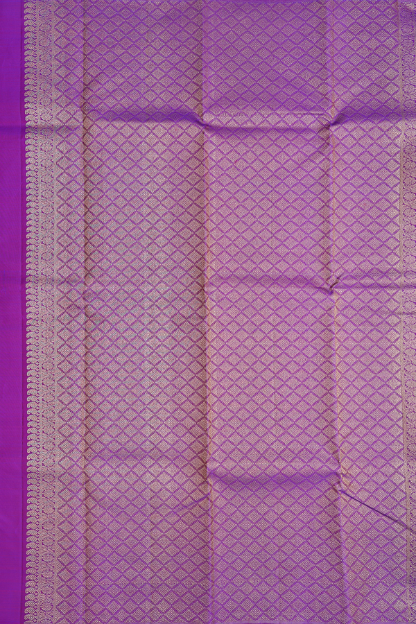 Kanchipuram Silk Saree In Dual Tone With Mandala Design