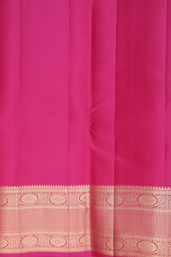 Kanchipuram Silk Saree In Dusty Rose With Checks Design