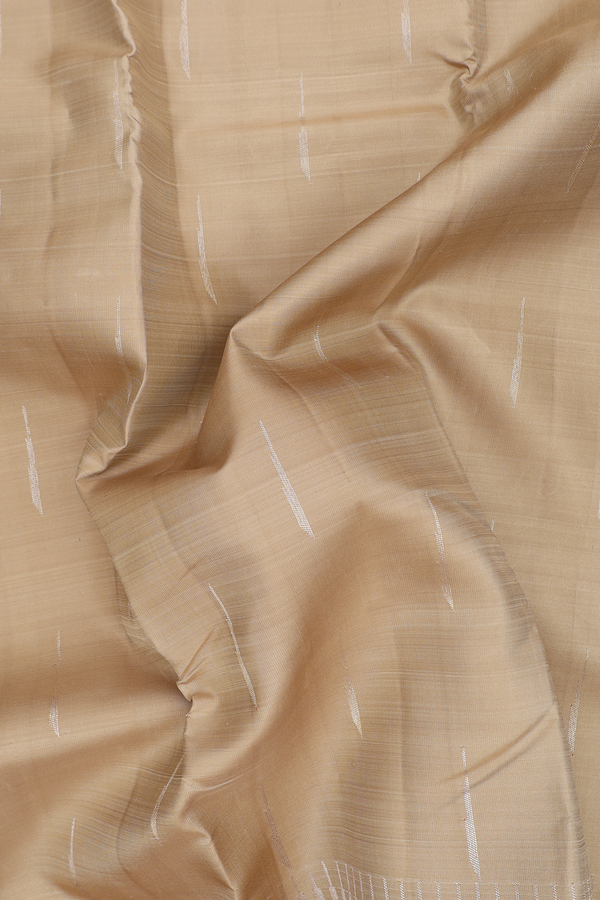 Kanchipuram Silk Saree In Brown With Malli Moggu Buttas