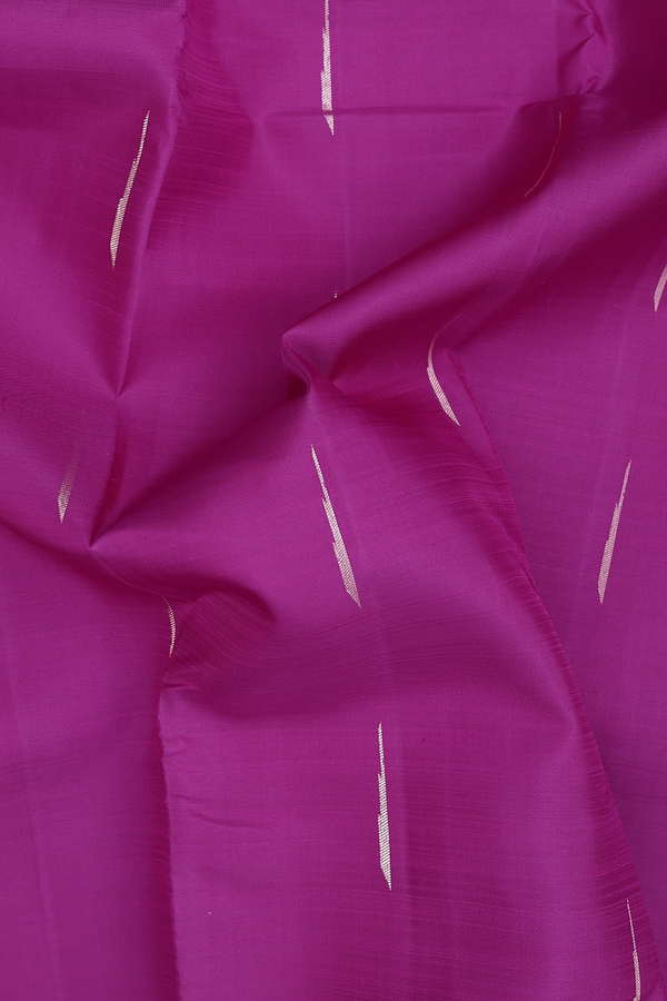 Kanchipuram Silk Saree In Purple With Malli Moggu Buttas
