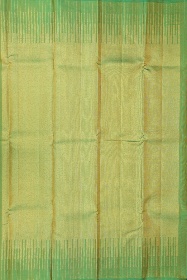 Kanchipuram Silk Saree In Multicolor With Geometric Design