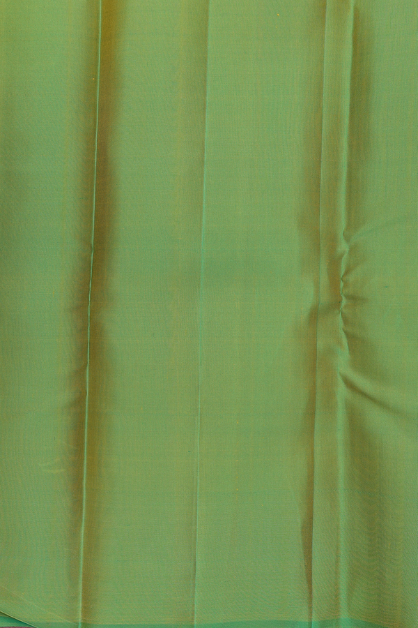 Kanchipuram Silk Saree In Multicolor With Geometric Design