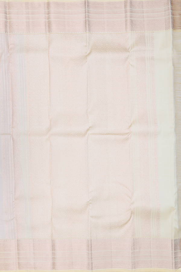 Organza Kanchipuram Silk Saree In Scarlet Red With Zari Motifs