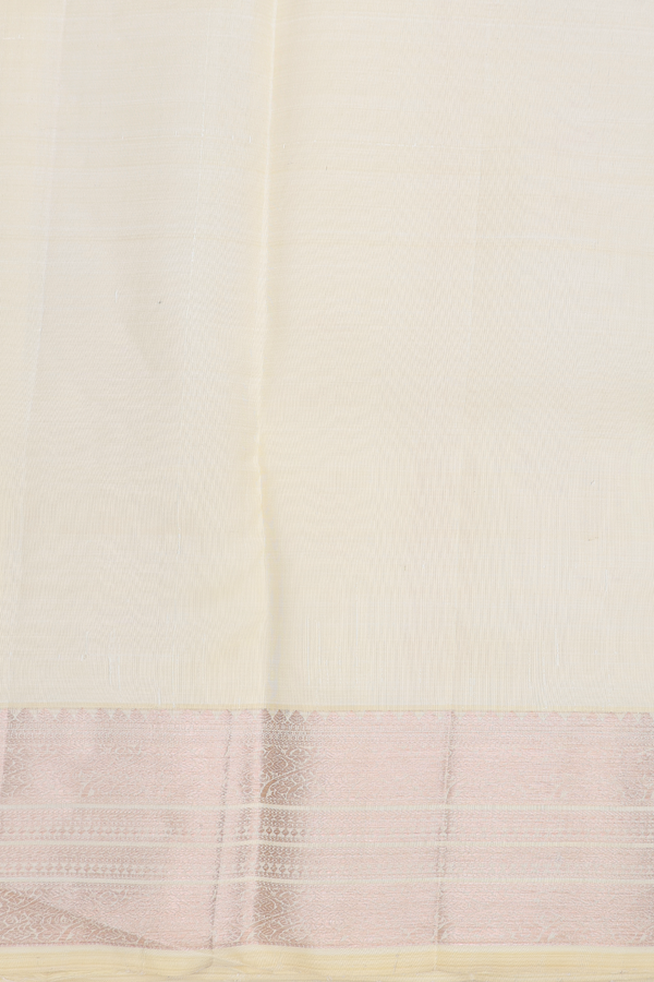 Organza Kanchipuram Silk Saree In Scarlet Red With Zari Motifs