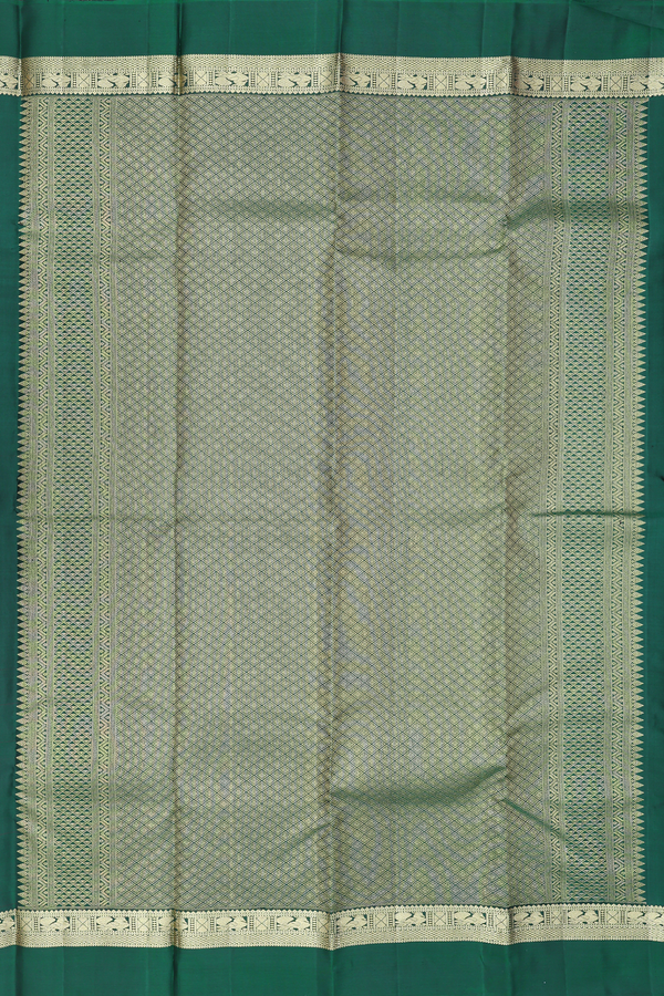 Kanchipuram Silk Saree In Berry Red With Checks Design