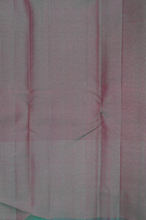 Kanchipuram Silk Saree In Plum Purple With Horse Buttas