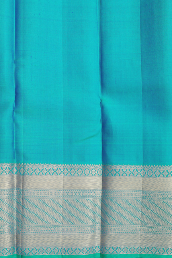 Kanchipuram Silk Saree In Marigold Yellow With Brocade Design