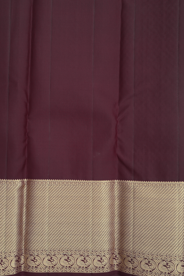 Kanchipuram Silk Saree In Off White With Brocade Design