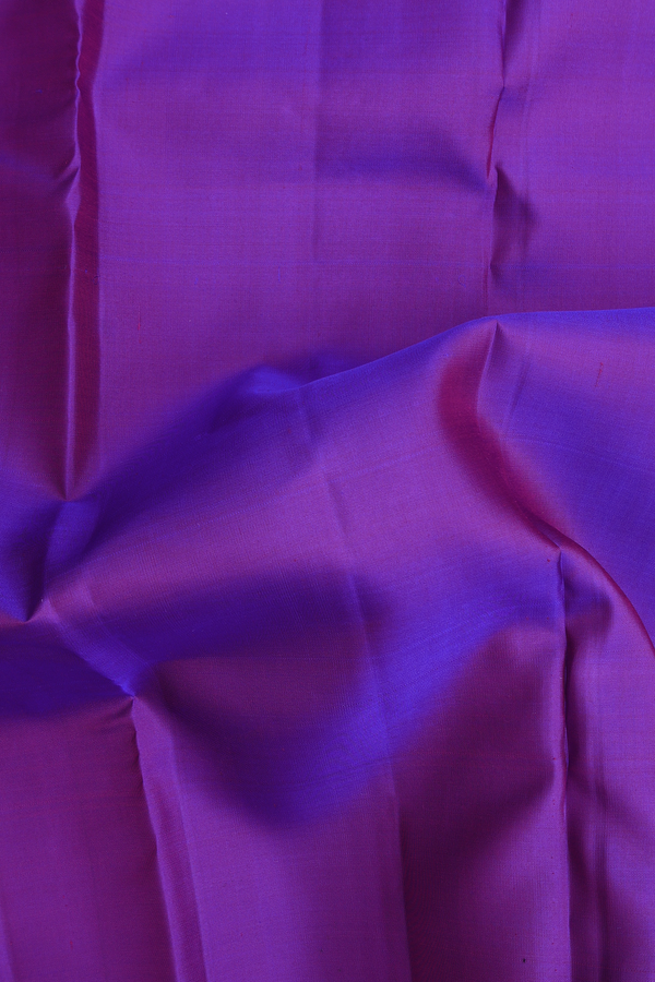 Kanchipuram Silk Saree In Dual Tone With Contrast Border