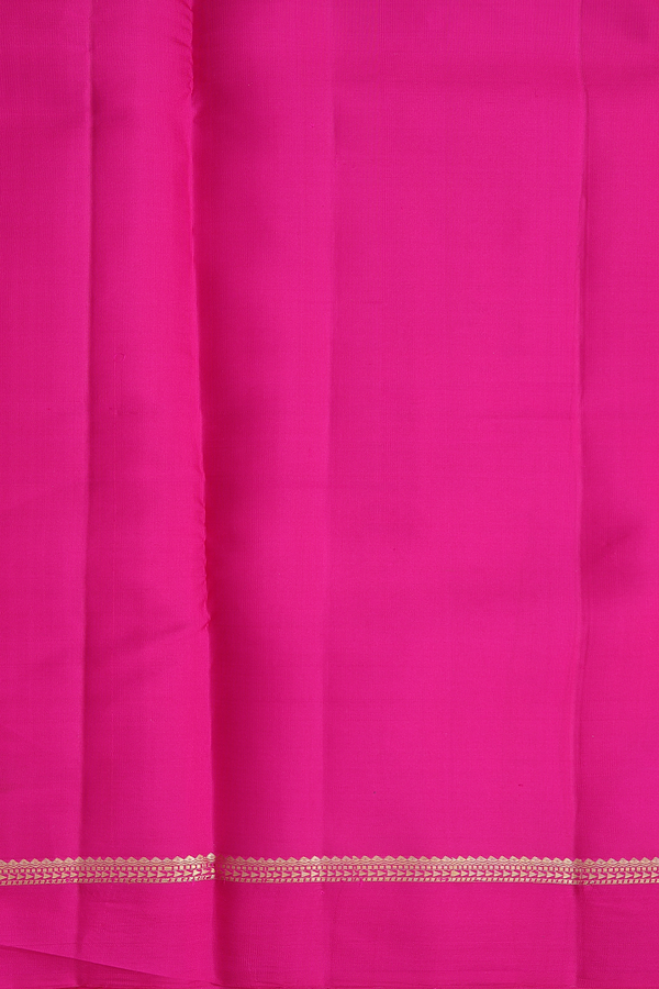 Kanchipuram Silk Saree In Plum Purple With Stripes Design