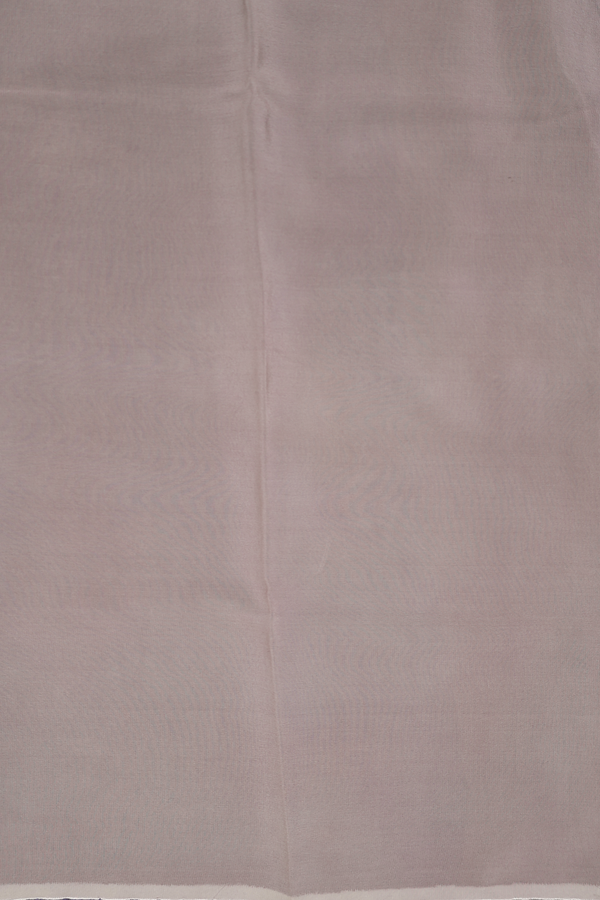 Chiffon Saree In Capri Blue With Leaf Design