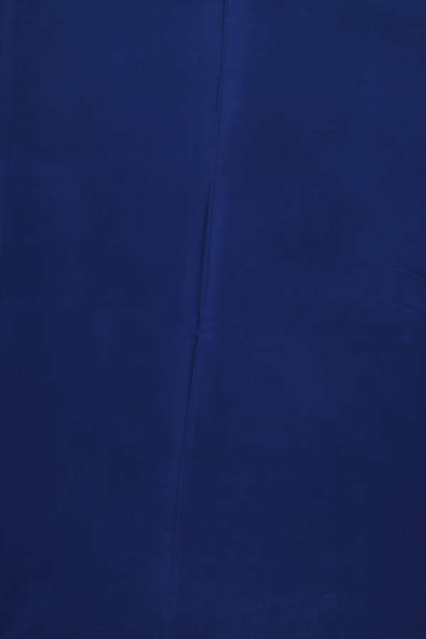 Crepe Saree In Capri Blue With Floral Printed Design