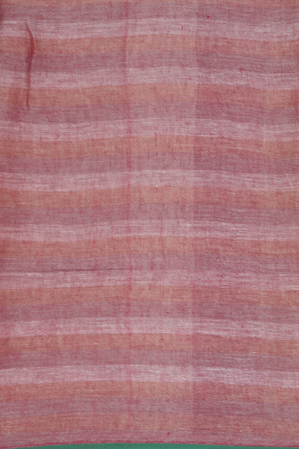 Linen Saree In Multicolor With Checks Design
